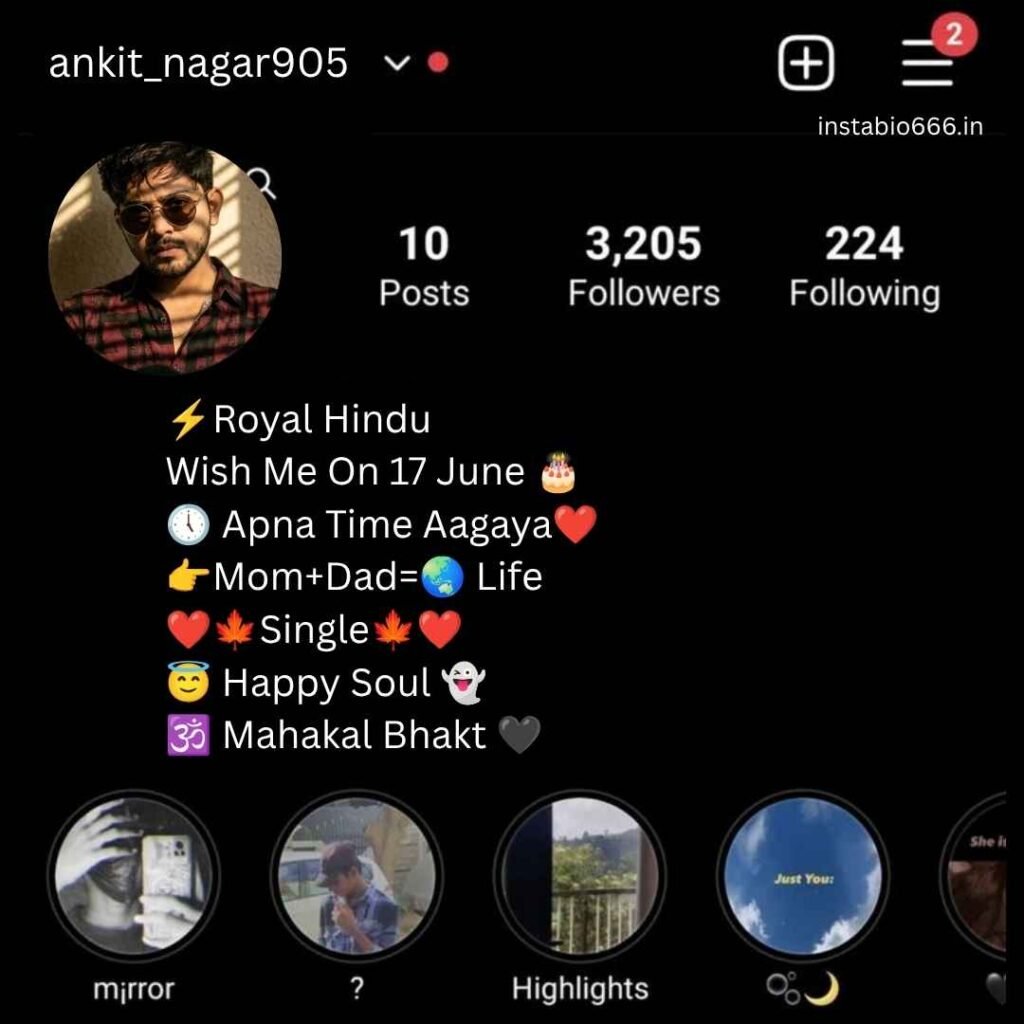 Hindu Bio For Instagram